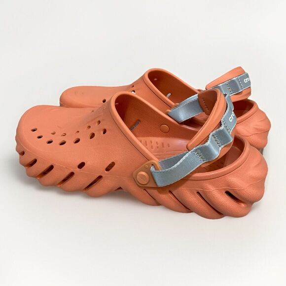 Crocs Echo Grapefruit Men\'s Sz 11 Reflect Backstrap Clog Shoes Comfort Casual